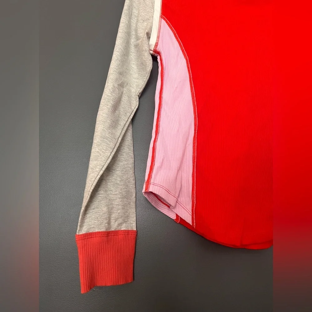 Free People Colorblock Long Sleeve Thermal Top